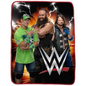 New Wrestling WWE Plush Fleece Throw Gift Blanket John Cena Styles Strowman SOFT